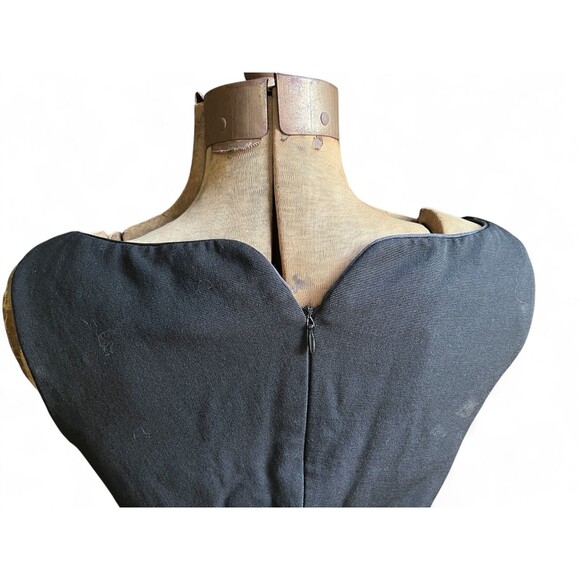 Zac Posen Black Wool & Silk Cocktail Dress Size 6 – Italian Fabric, Silk Lining - Picture 8 of 16